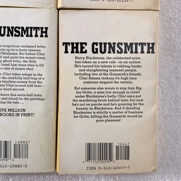 Vintage The Gunsmith All  Action Western Romance Novel x4 - Picture 12 of 14